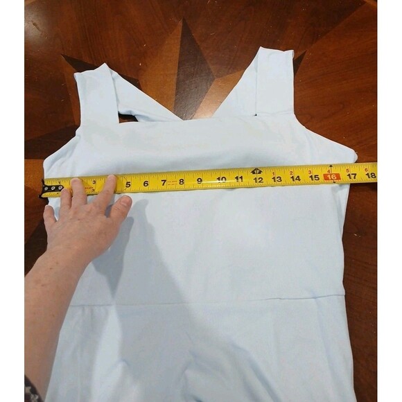 OGL Eco-SkinKiss  XL Flowy Square Neck Wide Straps Midi Brami Dress Pockets NWT - Picture 13 of 16